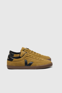Footwear: Panenka Suede - Tent / Black / Bark