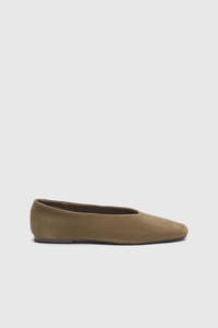 Andrea Suede Ballet Flat - Bark