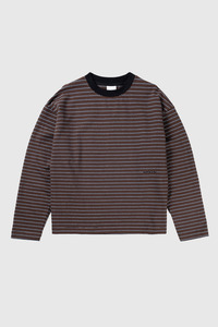 Kerferd Striped LS Tee - Brown