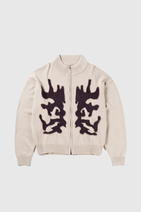 Mens: Wayward Zip Knit - Cream