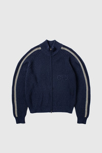 Wolfe Zip Knit - Navy