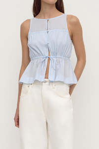 Womens: Suzie Top - Powder Blue