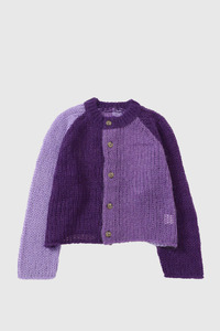 Womens: Mohair Crazy Cardigan - Purple