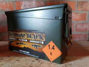 BELMONT BLACK 9MM 124GR FMJ OFC (1000)