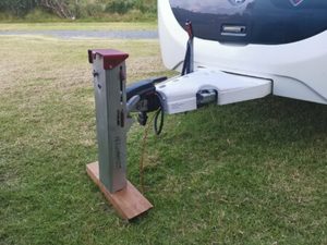 Products: Hitchpost UK Caravan Coupling Lock – ALKO Euro Coupling – includes Padlock – Infinity RV Infinity Caravans Motorhomes Sales & Service