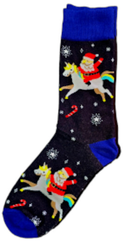 Sloth Sox- Santa & Unicorn Socks