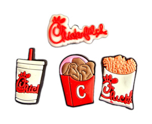 Chicken Lover Jibbitz Charms Set