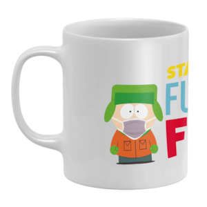 Health: South Park Mug -Stay Back Six Feet