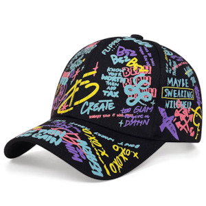 Graffiti Cap Unisex ( assorted colours)