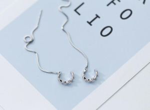 Sterling Silver 925 Tassel Earrings