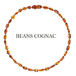 Baby Teething Amber Necklace Cognac