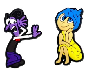 New Years: Inside Out (Fear & Joy) Jibbitz Charms Set