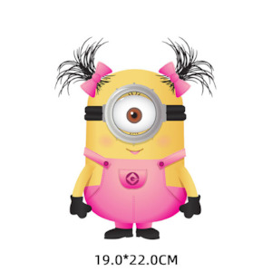 Clearance: Heat Transfer Sticker - Girl Minion