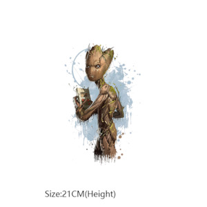 Clearance: Heat Transfer Sticker- Groot