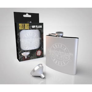 Guns & Roses Logo Hip Flask