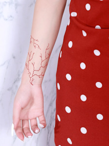 Halloween: Blood Veins Tattoo Sticker