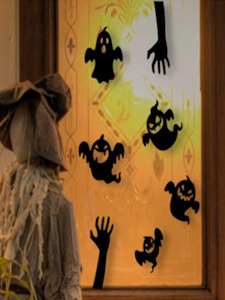 Halloween: Ghost & Hand Wall Sticker Cuts