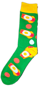 Sloth Sox- Bacon and Eggs Socks