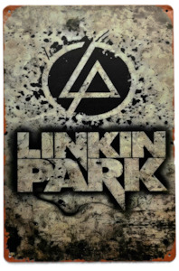 Christmas: Retro Metal Sign- Linkin Park