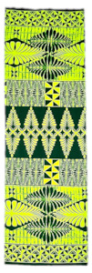 Lavalava Sarong: Green Tapa Leaves Lavalava