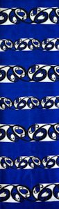 NZ Maori Design Blue Lavalava