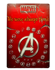 Retro Metal Sign- Marvel's AVENGERS