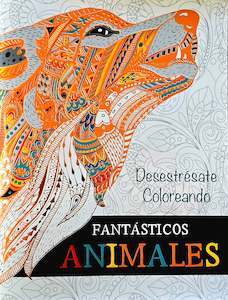 Adult Colouring Book-  Fantasticos Animals