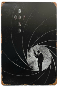 007: Retro Metal Sign- Bond 007