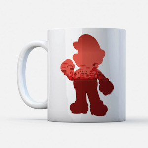 Super Mario: Nintendo Super Mario- Mario Silhouette Mug