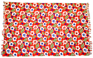 Sarongs: Hibiscus Red Sarong with Frills