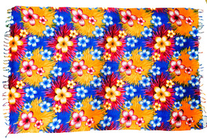 Sarongs: Sky Blue Sarong with Frills