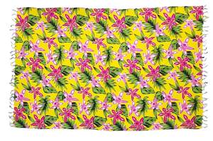 Yellow Sarong with Frills