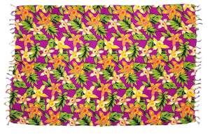 Sarongs: Purple Sarong with Frills