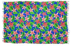 Blue Sarong with Frills