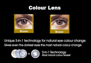 Colorcon Lens: Cosmetic Contact Lens- Brown