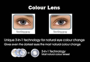 Colorcon Lens: Cosmetic Contact Lens- Sterling Grey