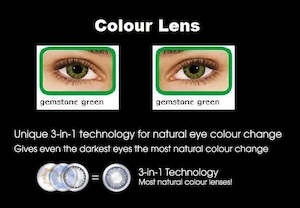 Colorcon Lens: Cosmetic Contact Lens- Gemstone Green