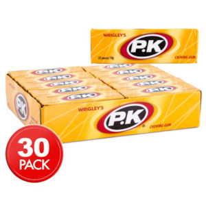 Wrigleys PK Gum 14g- Pack of 30