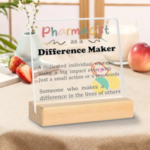 Pharmacist  Acrylic Desk Plaque