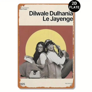 Retro Metal Sign- Dilwale Dulhania Le Jayenge