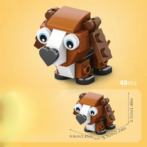 Beagle Breed Dog Building Blocks Set