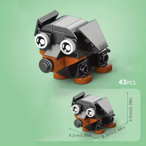 Kids Teens: Dachshund Breed Dog Building Block Set