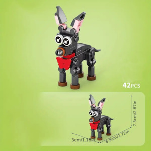 Kids Teens: Doberman Breed Dog Building Block Set