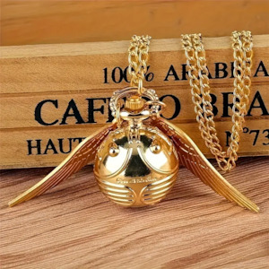 Harry Potter Inspired The Golden Snitch Pocket Watch