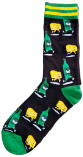 Sloth Sox- Wine Cheese Socks