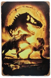Retro Metal Sign- Jurassic
