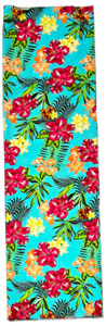 New Years: Sky Blue Flowers Lavalava