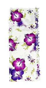 PURPLE White Sarong with Frills