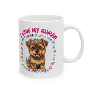 Our Best Sellers: "I Love My Human" - Custom Mug