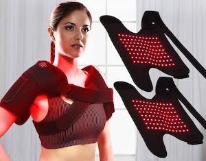 LIGHTFORCE LED RED & INFRARED LIGHT THERAPY SHOULDER WRAP